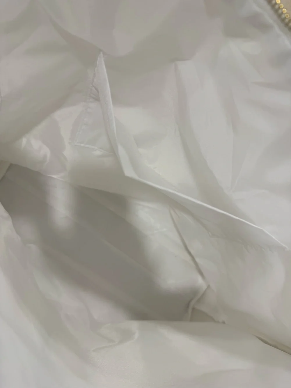 BRIDE White Tote Bag with Gold Lettering